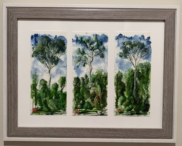 Brunei watercolor art, Borneo art, jungle watercolor
