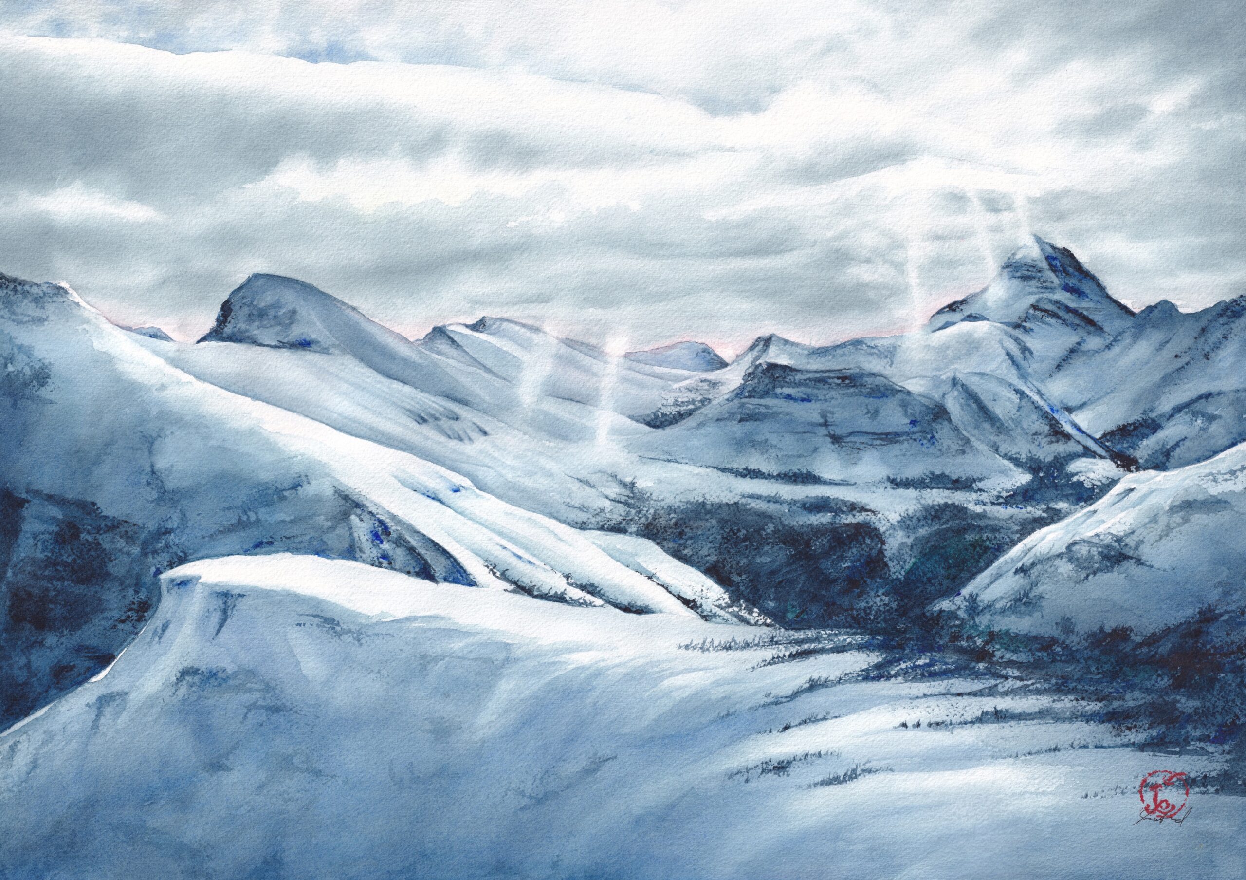 Featured image for “Mount Assiniboine from Sunshine”