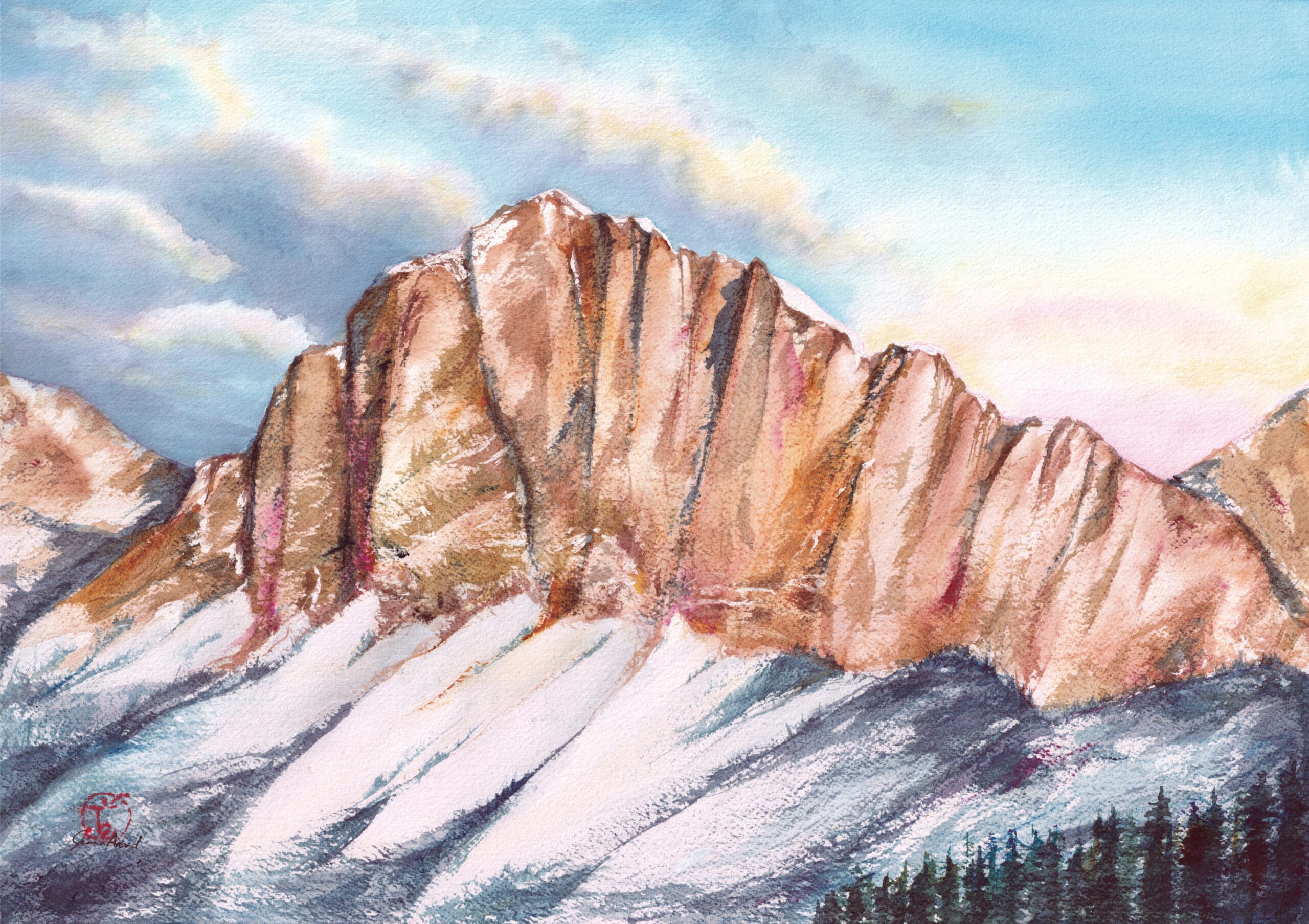 Featured image for “Mount Yamnuska Sunrise”